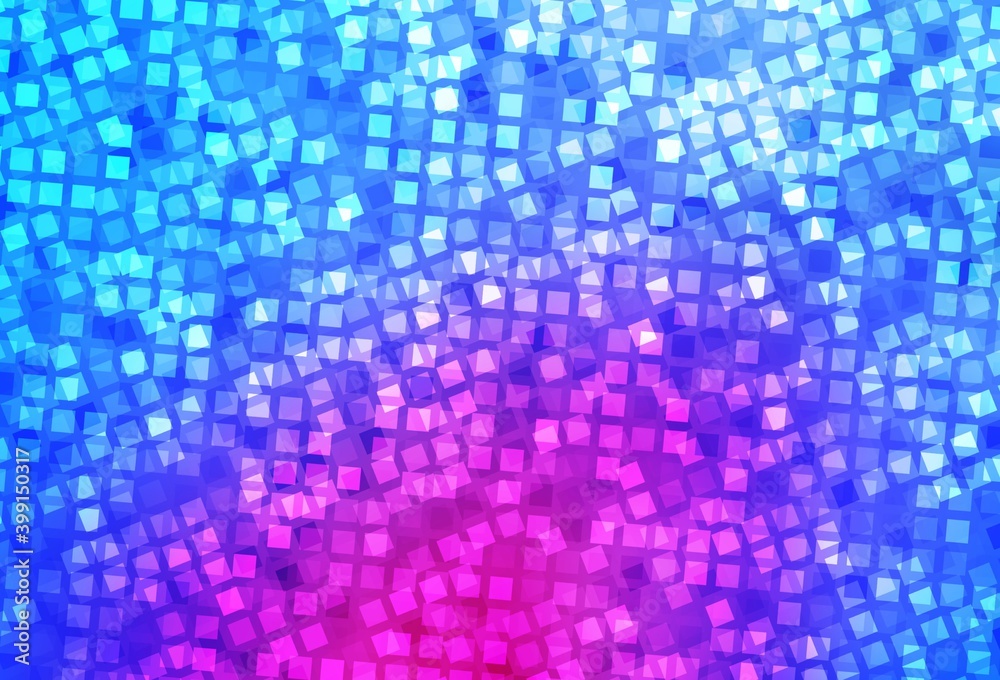 Light Pink, Blue vector pattern in square style. Light Pink, Blue vector pattern in square style.
