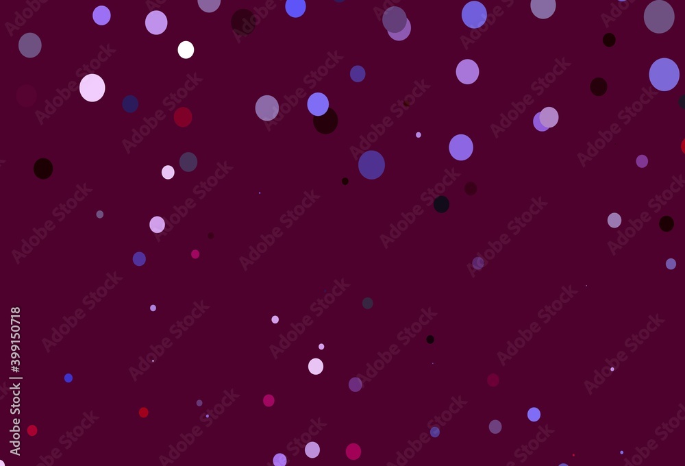 Light Pink, Blue vector backdrop with dots.