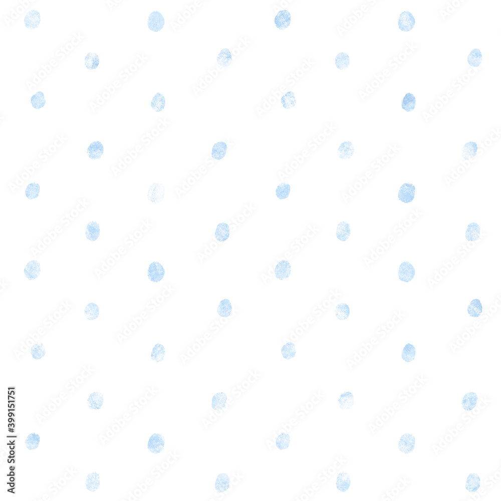 Frosty Blue icy snow fall polka dots texture seamless pattern winter art resource white background
