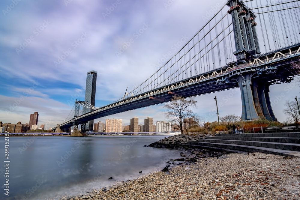 Obraz premium new york city skyline manhattan panorama view