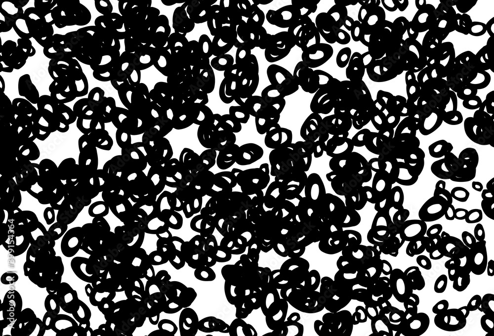 Black and white vector texture with disks.