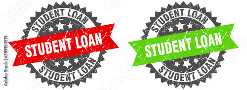 student loan band sign. student loan grunge stamp set