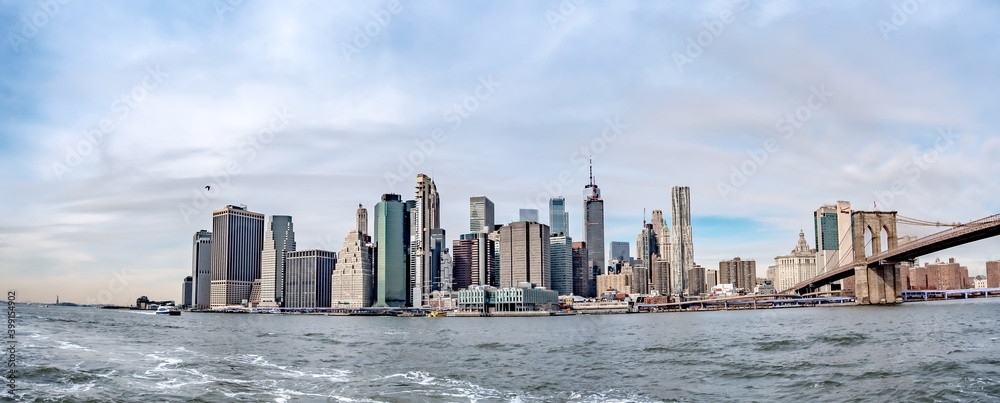 lower manhattan new york city panorama