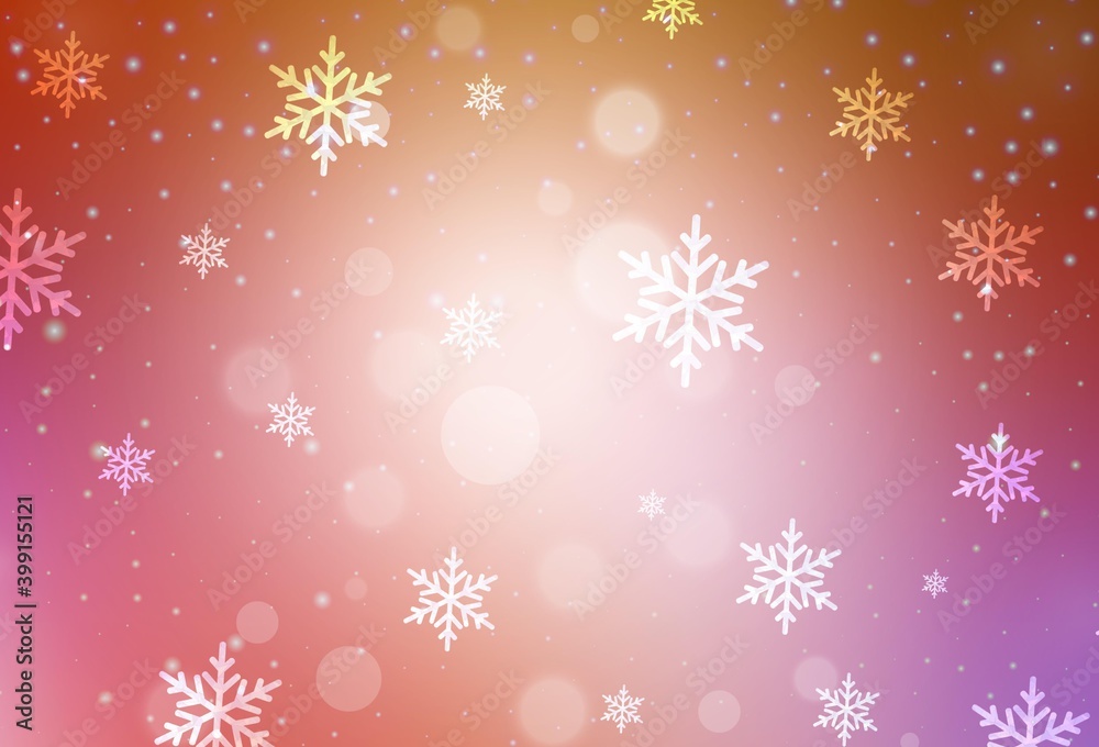 Light Pink, Yellow vector layout in New Year style. Light Pink, Yellow vector layout in New Year style.