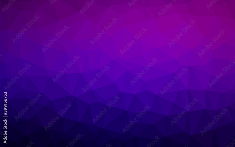 Dark Purple vector abstract mosaic backdrop. Dark Purple vector abstract mosaic backdrop.