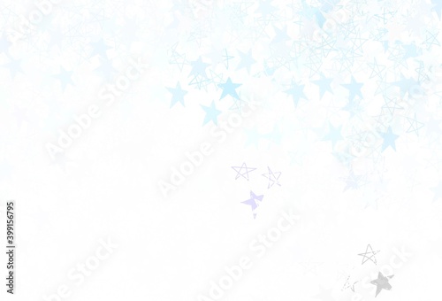 Light BLUE vector layout with bright stars.