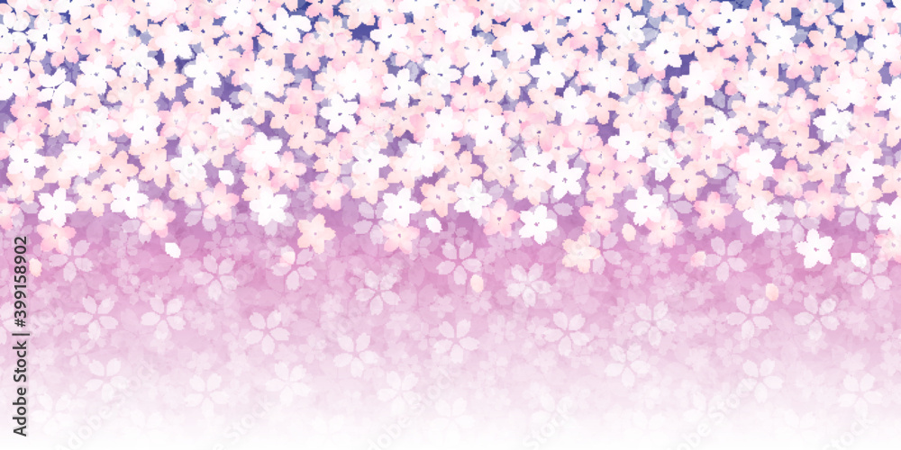 桜　和柄　年賀状　背景