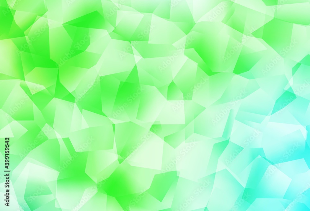 Light Green vector gradient triangles template. Light Green vector gradient triangles template.
