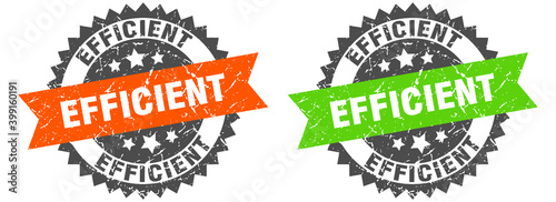 efficient band sign. efficient grunge stamp set