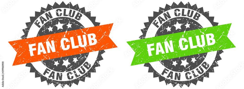 fan club band sign. fan club grunge stamp set