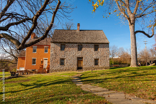 Bilde på lerret Built in 1758 in Frederick Maryland, Schifferstadt House (now serving as an Arch