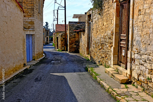 narrow street in old port city