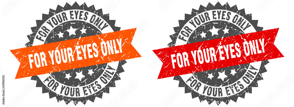 Obraz premium for your eyes only band sign. for your eyes only grunge stamp set