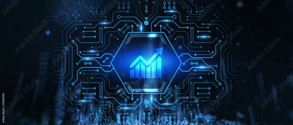 Business, Technology, Internet and network concept. Financial Graph. Stock Market chart. Forex Investment. Business, Technology, Internet and network concept. Financial Graph. Stock Market chart. Forex Investment.
