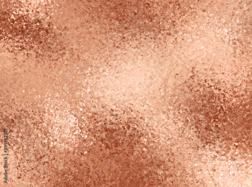 Hammered copper foil texture with metallic shine. Stock Vector Adobe