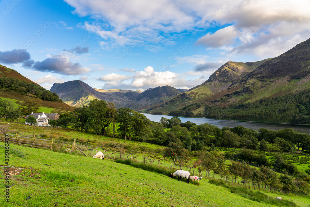 Haystacks peak near Buttermere village in Lake District. England