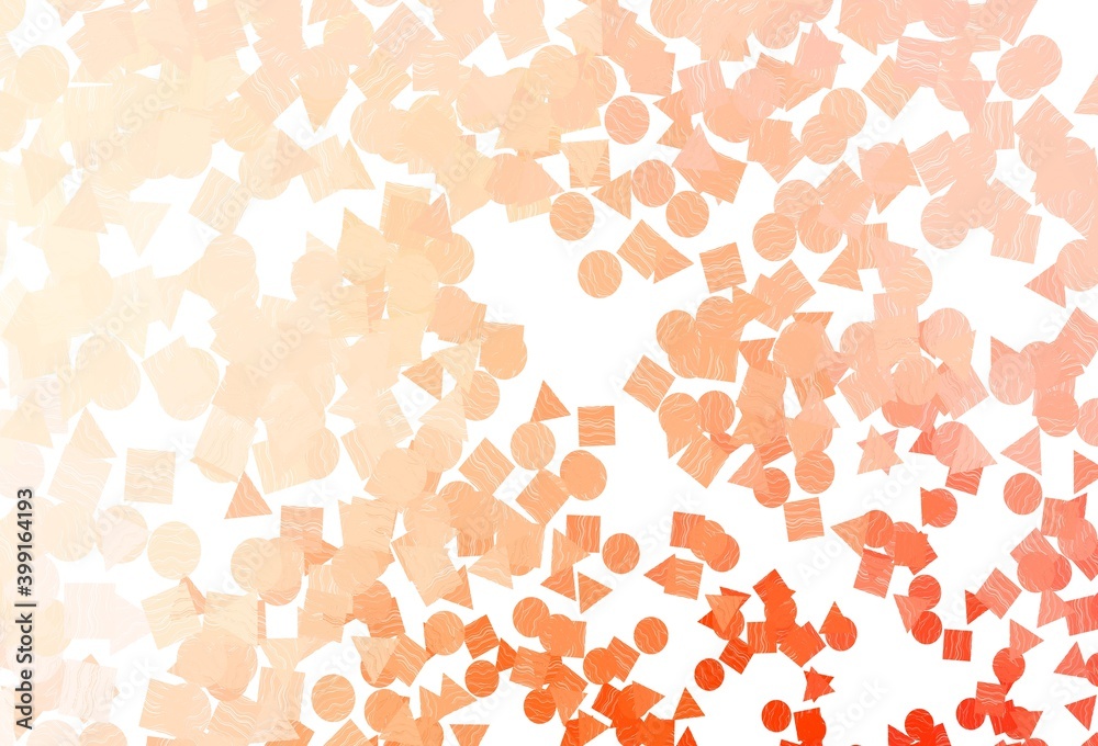 Light Red vector texture in poly style with circles, cubes. Light Red vector texture in poly style with circles, cubes.