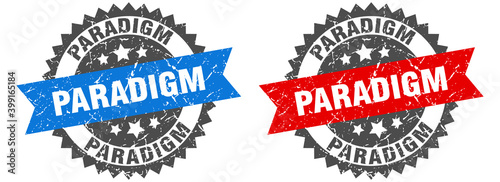 paradigm band sign. paradigm grunge stamp set
