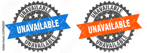 unavailable band sign. unavailable grunge stamp set