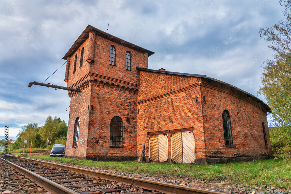 Old railway station building in Vimmerby. Sweden Old railway station building in Vimmerby. Sweden