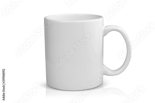11 ounce White Coffee Cup with Clipping Path