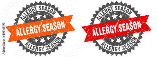allergy season band sign. allergy season grunge stamp set