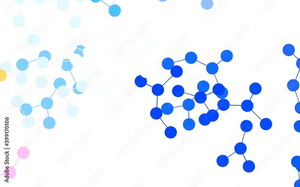 Light Blue, Red vector pattern with artificial intelligence network. Light Blue, Red vector pattern with artificial intelligence network.