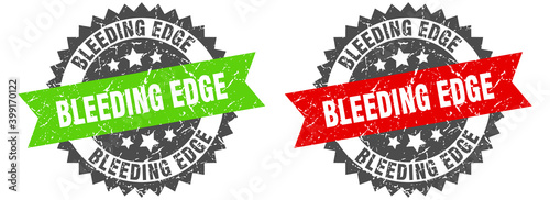 bleeding edge band sign. bleeding edge grunge stamp set