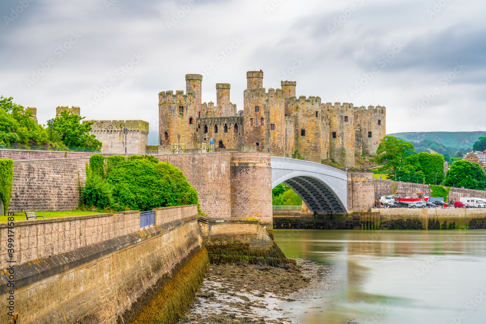 Conwy Castle in North Wales, UK