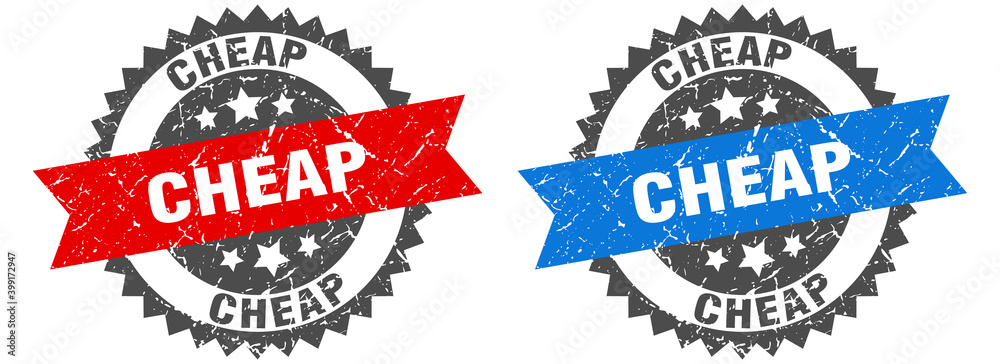 Obraz premium cheap band sign. cheap grunge stamp set
