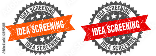 idea screening band sign. idea screening grunge stamp set