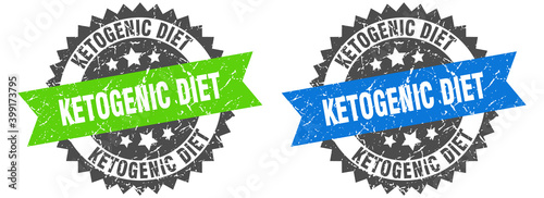 ketogenic diet band sign. ketogenic diet grunge stamp set