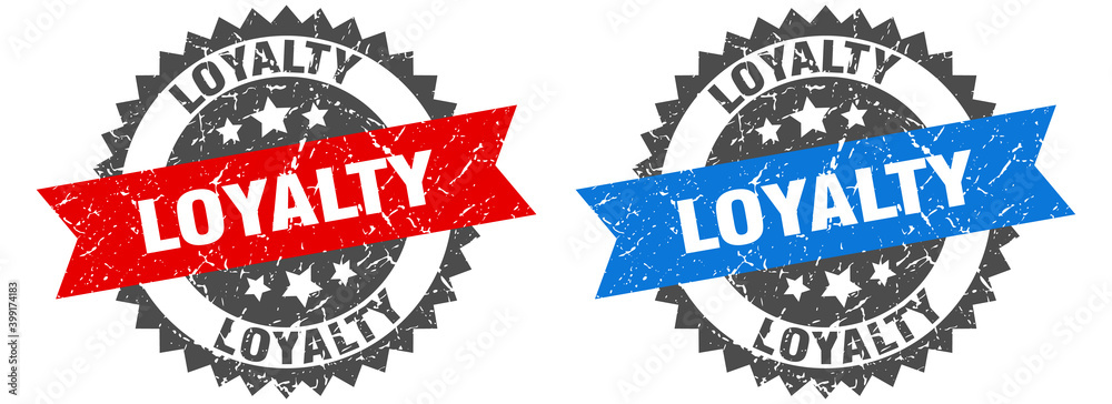 Obraz premium loyalty band sign. loyalty grunge stamp set