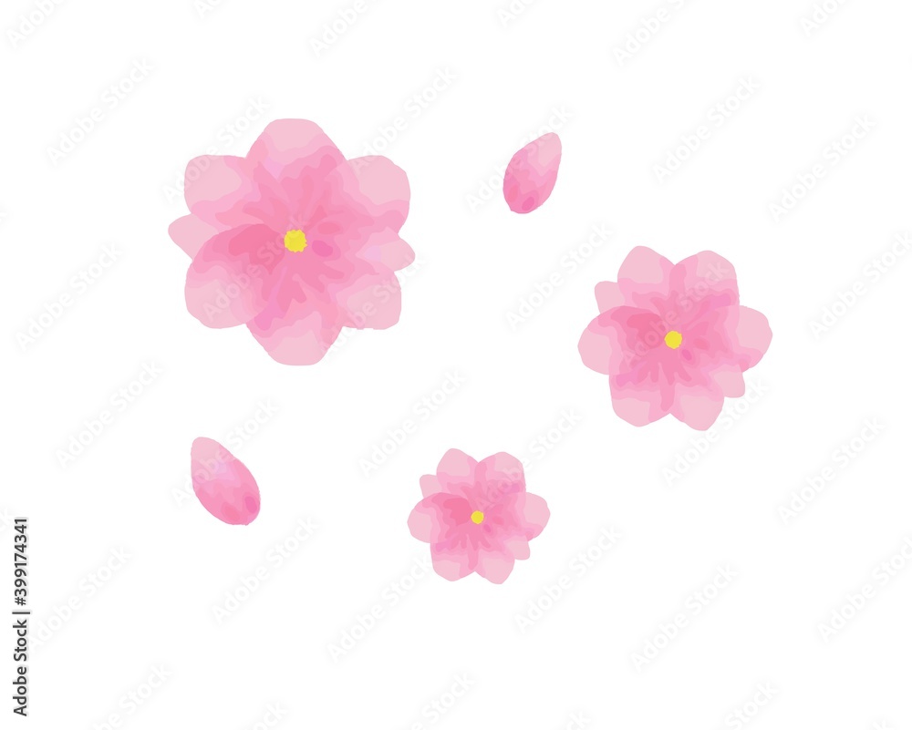 桃の花のベクターイラスト Stock Vector Adobe Stock