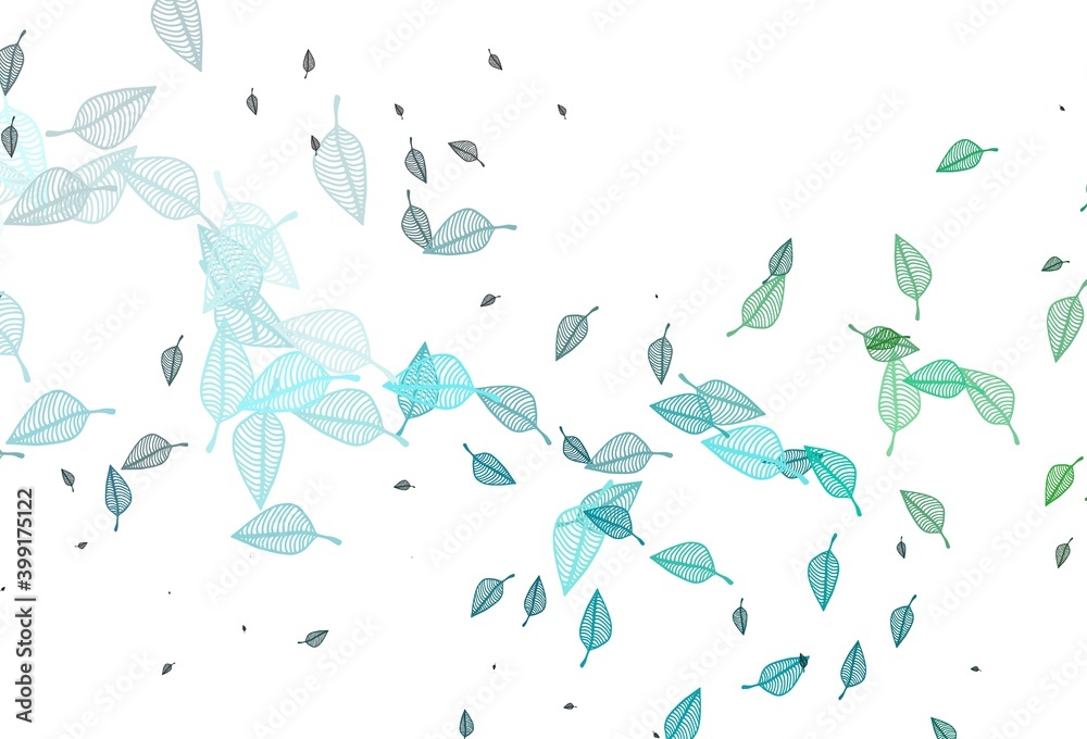 Fototapeta premium Light Blue, Green vector doodle texture.