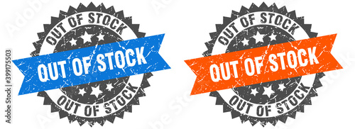 out of stock band sign. out of stock grunge stamp set