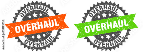 overhaul band sign. overhaul grunge stamp set