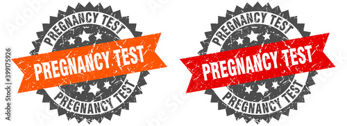 pregnancy test band sign. pregnancy test grunge stamp set