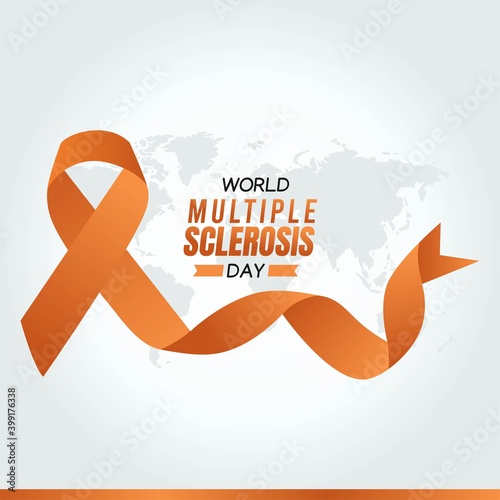 World Multiple Sclerosis Day Vector Illustration. Suitable for greeting card poster and banner.