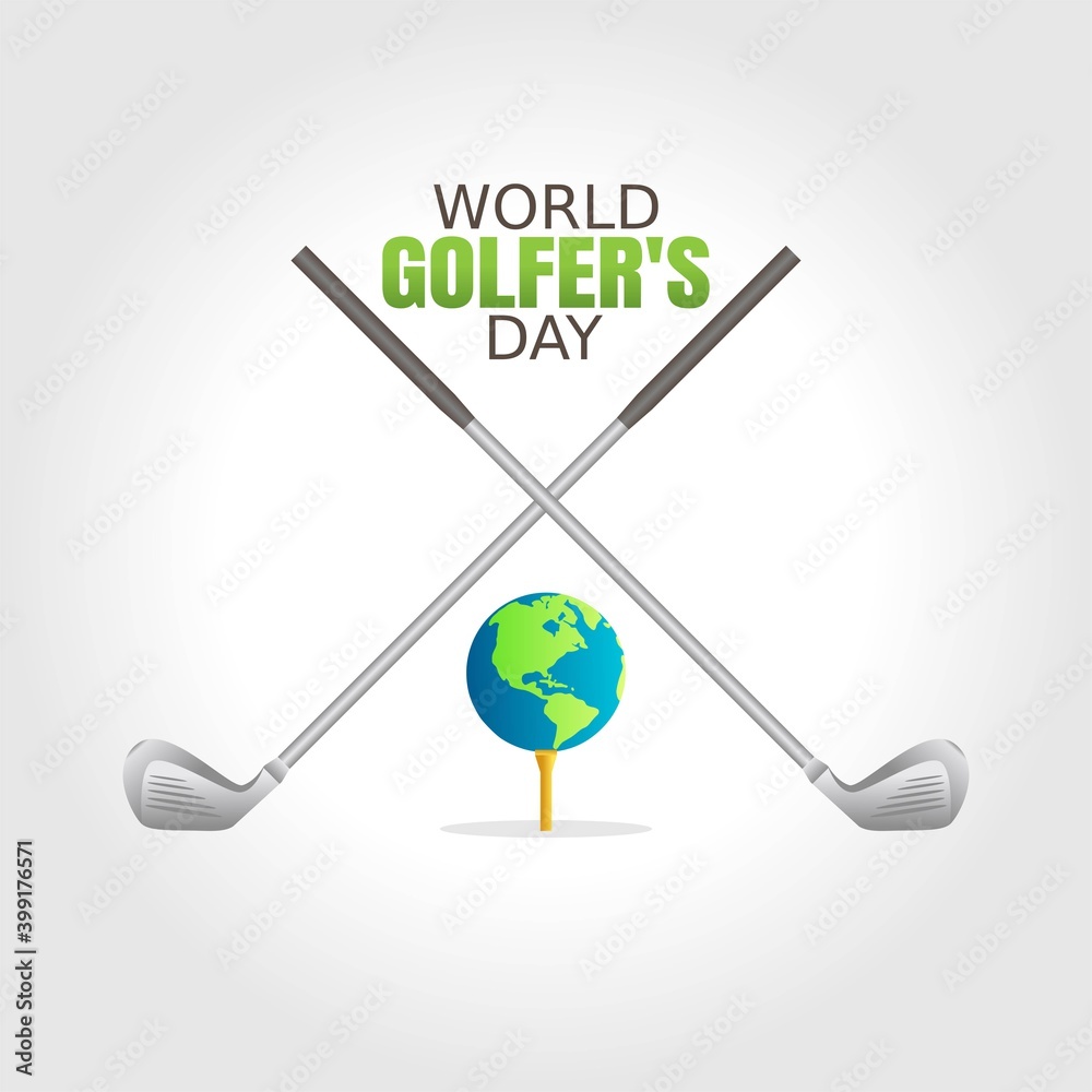 World Golfer's Day Vector Illustration. Suitable for greeting card poster and banner. World Golfer's Day Vector Illustration. Suitable for greeting card poster and banner.