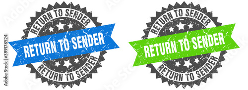 return to sender band sign. return to sender grunge stamp set