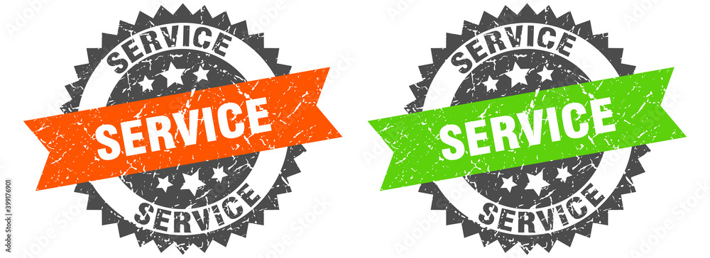 Obraz premium service band sign. service grunge stamp set