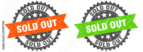 sold out band sign. sold out grunge stamp set