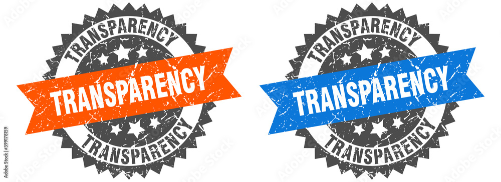 Obraz premium transparency band sign. transparency grunge stamp set