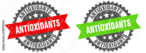 antioxidants band sign. antioxidants grunge stamp set