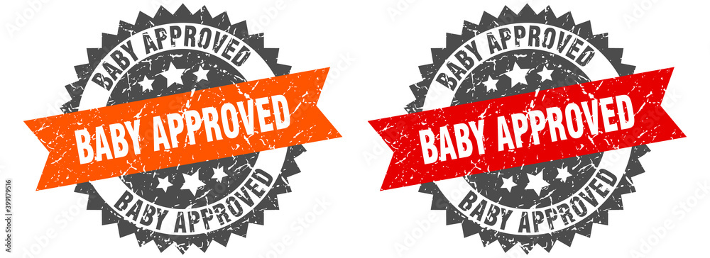 baby approved band sign. baby approved grunge stamp set