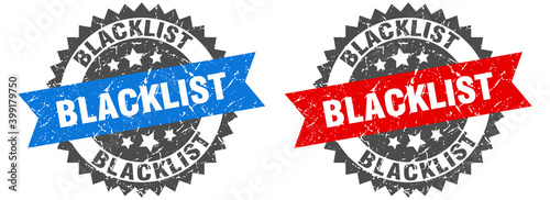 blacklist band sign. blacklist grunge stamp set