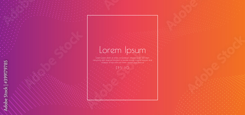 Halftone wave pattern dot design colorful background.