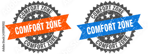 comfort zone band sign. comfort zone grunge stamp set