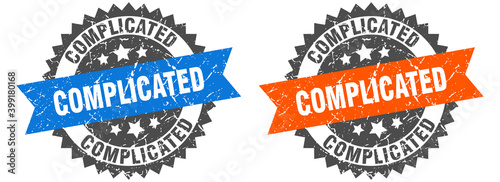 complicated band sign. complicated grunge stamp set